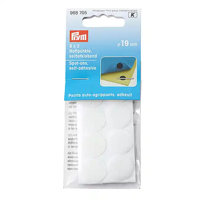 Kracherpreis Selbstklebendes Igelband, 19 mm, Prym, 968705, weiß