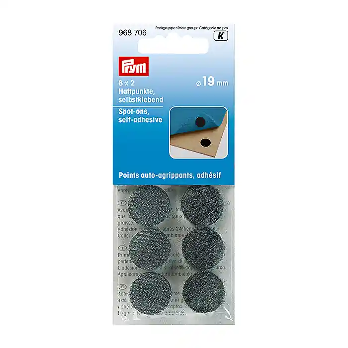 Haftpunkte, selbstklebend, 19 mm, Prym, 968706, schwarz Sonderangebot