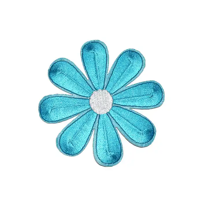 Applikation, floral, 18343-012, blau Weltweiter Versand