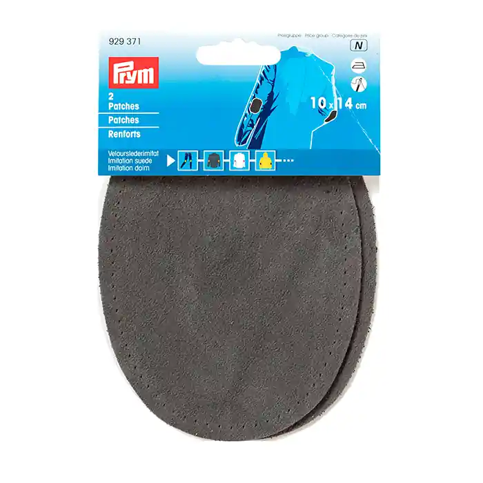 Meistverkauft Patches, aufbügelbar, 10 x 14 cm, Prym, 929371, grau