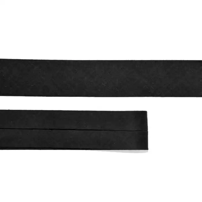 Rabatt Schrägband, Baumwolle, 22891-2, schwarz