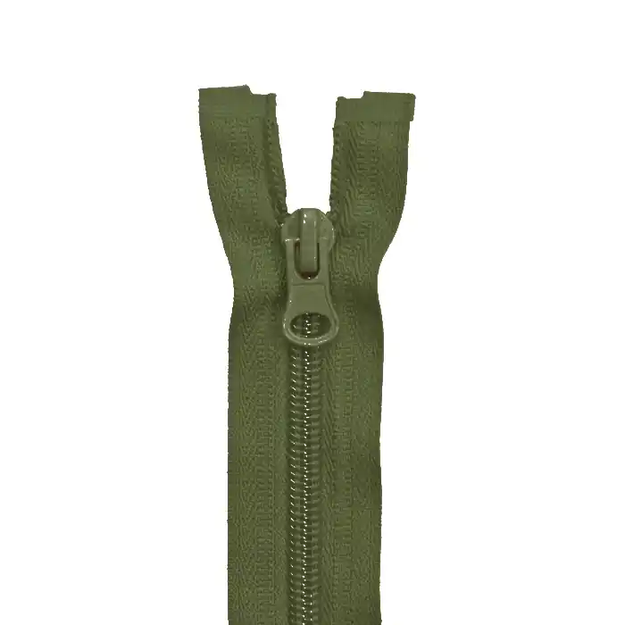 Reißverschluss, teilbar, 60 cm, 6 mm, 2051-671, grün Hochwertig