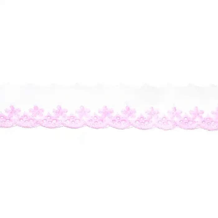 Bestpreis Spitze, gestickt, 30 mm, 21975-106, rosa