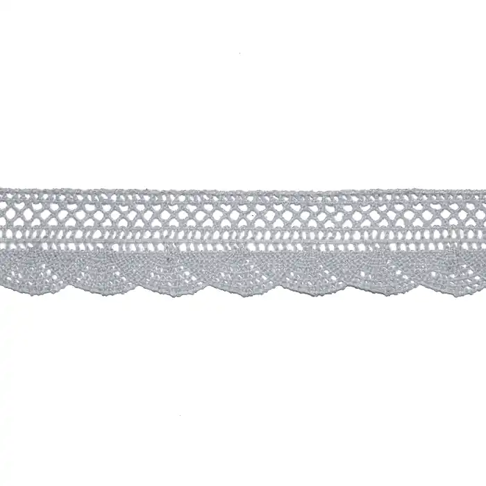 Letzte Chance Spitze, Baumwolle, 30 mm, 21977-216, grau