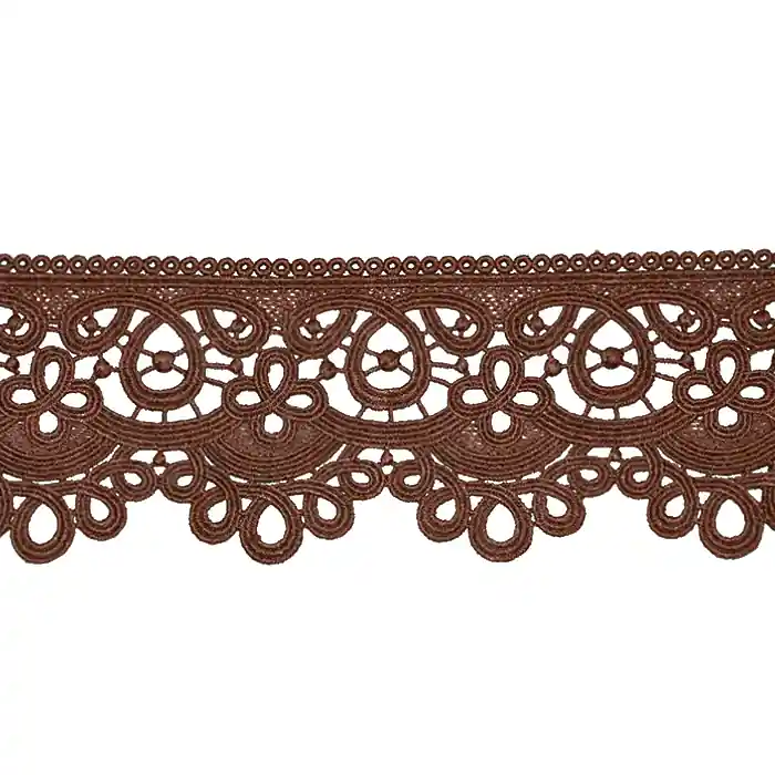 Original Spitze, 80 mm, Ornament, 21978-025, braun