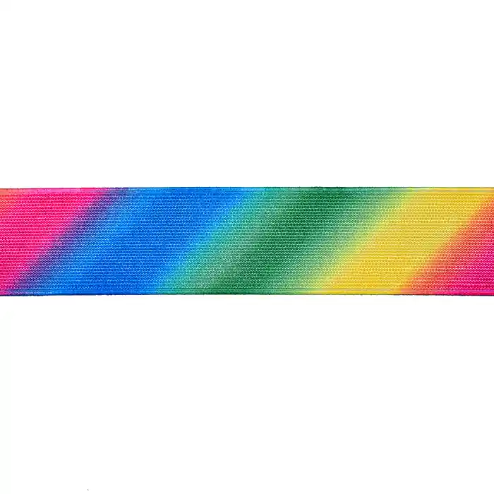 Direkt Vom Hersteller Elastikband, dekorativ, regenbogenfarben, 40 mm, 22263-001