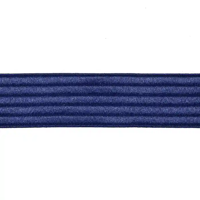 Elastikband, dekorativ, Streifen, 40 mm, 22252-020, blau Neu Im Sortiment