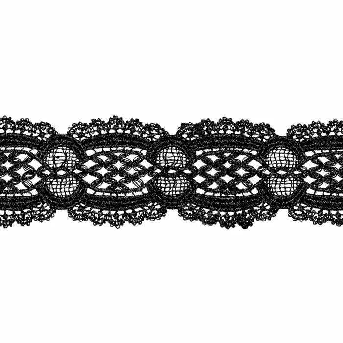 Spitze, 55 mm, Ornament, 22141-002, schwarz Direktkauf