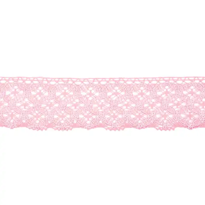 Spitze, Baumwolle, 40 mm, 21545-006, hellrosa Geprüft