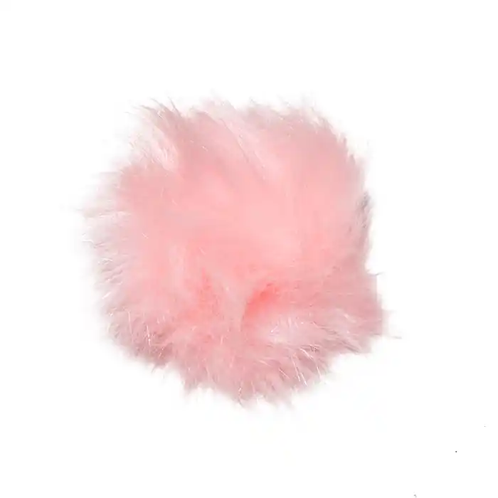 Bommel, Kunstpelz, 12 cm, 18888-006, rosa Weltweiter Versand