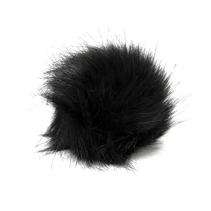 Saisonangebot Bommel, Kunstpelz, 12 cm, 18888-002, schwarz