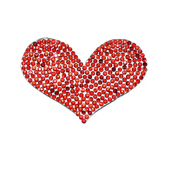 Applikation, Herz, 22104-009, rot Heißes Angebot