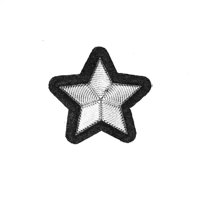 Applikation, Stern, 22134-101, silber Heute Kaufen