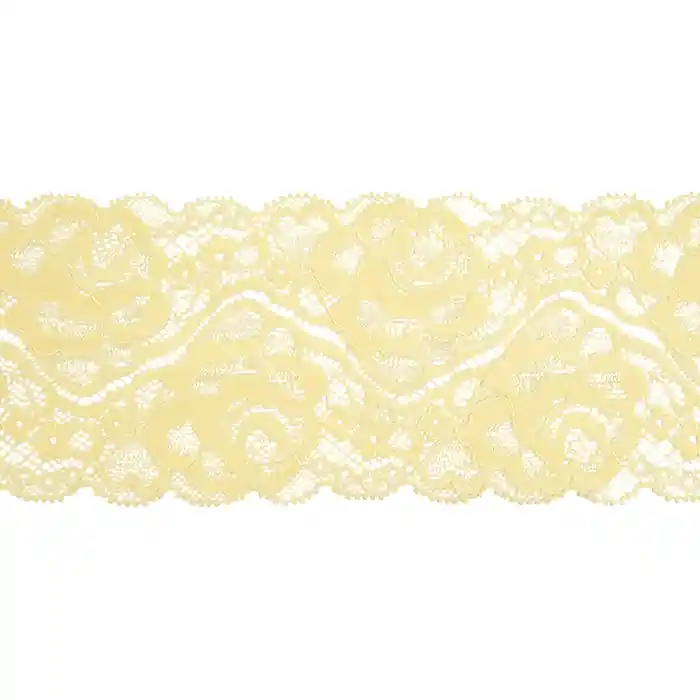 Jetzt Kaufen Spitze, elastisch, 90 mm, 20482-024, hellgelb