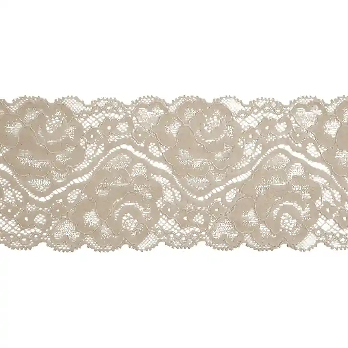 Top-Preis Spitze, elastisch, 90 mm, 20482-054, beige