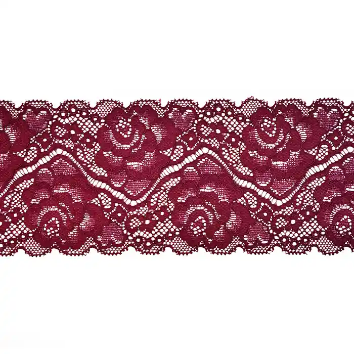Hochwertig Spitze, elastisch, 90 mm, 20482-060, rot