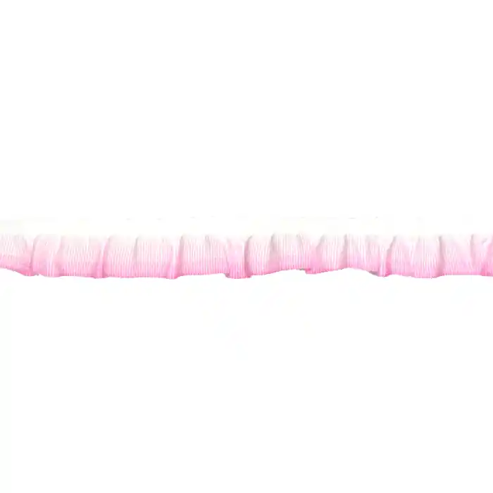 Kostenloser Versand Elastikband mit Volants, 21548-006, rosa-weiß