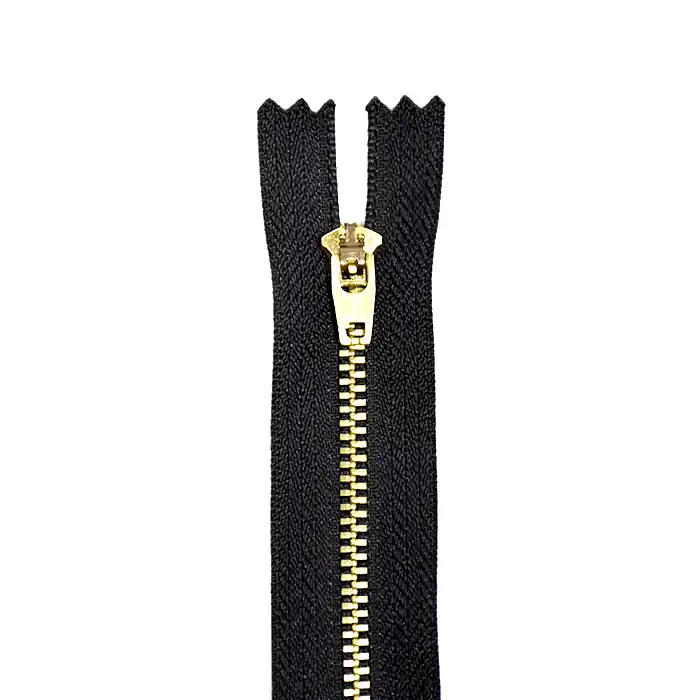 Reißverschluss, metallisch, 14 cm, 21295-732, schwarz Gratis Versand