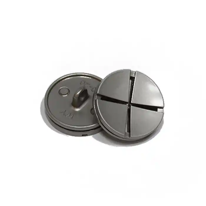 Metallknopf, 25 mm, 20436-110, silber Preisreduziert