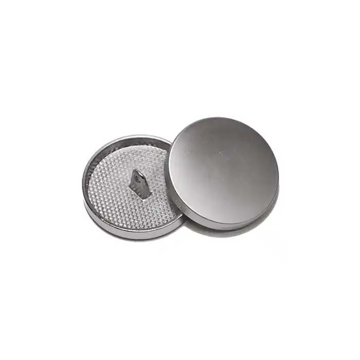 Neu Im Sortiment Metallknopf, 23 mm, 20429-110, mattsilber