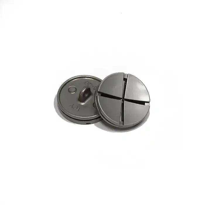 Metallknopf, 15 mm, 20434-110, silbern Ausverkauf