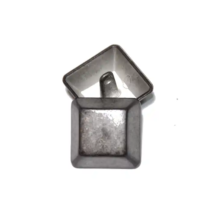 Metallknopf, 25 mm, 20176-002, grau Markenprodukt