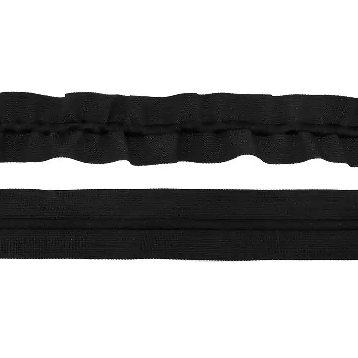 Kostenloser Versand Elastikband mit Schnur, 40 mm, 19599-022, schwarz