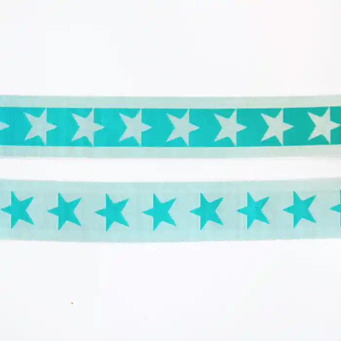 Elastikband, 40 mm, Sterne, 16515-42506, mintgrün Neue Ware