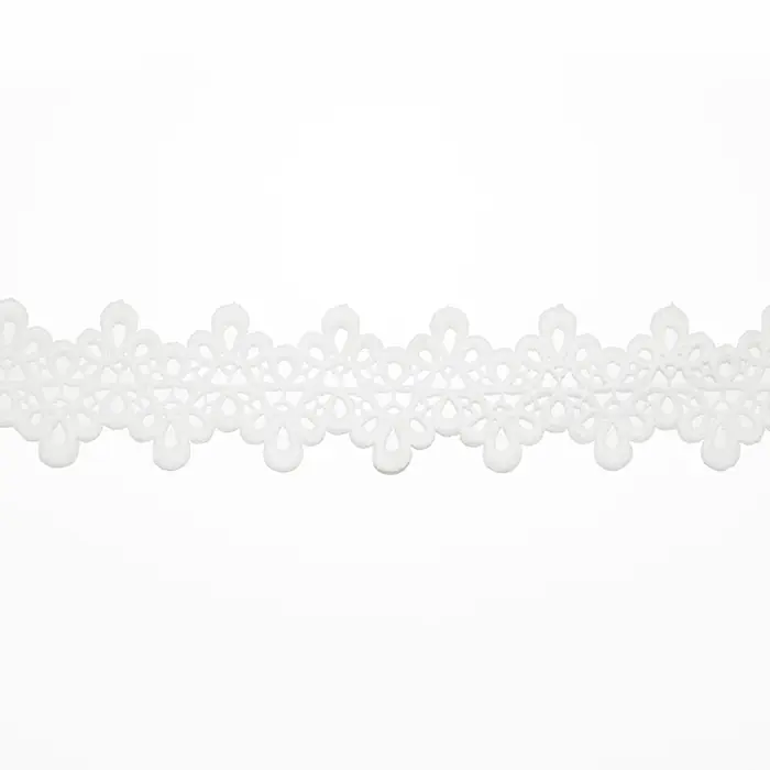 Handgefertigt Spitze, 35mm, 18942-001, weiß
