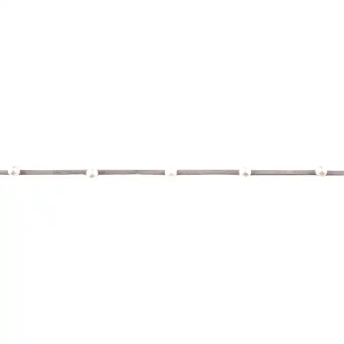 Nur Für Kurze Zeit Band, Wildleder mit Perlen, 18839-44310, grau