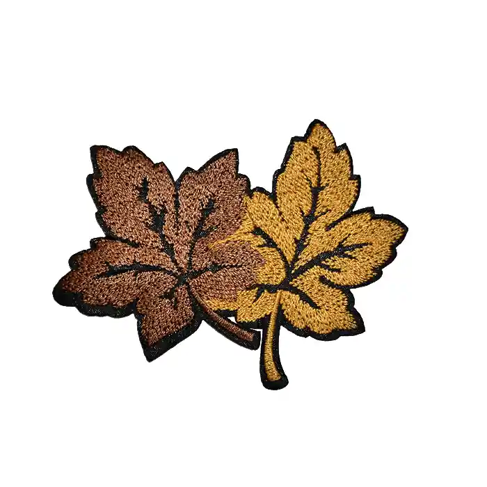 Echt Applikation, Blatt, 18931-25, braun