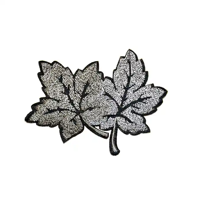 Preisreduziert Applikation, Blatt, 18931-27, grau