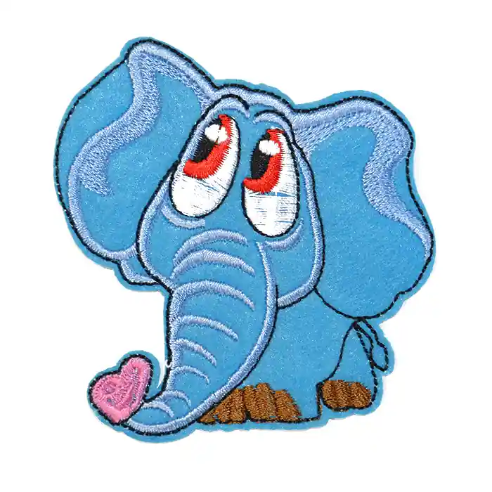Markenprodukt Applikation, Elefant, 18345-016, blau