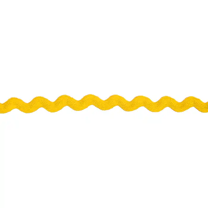 Preisreduziert Band, dekorativ, Zickzack, 17272-41160, gelb