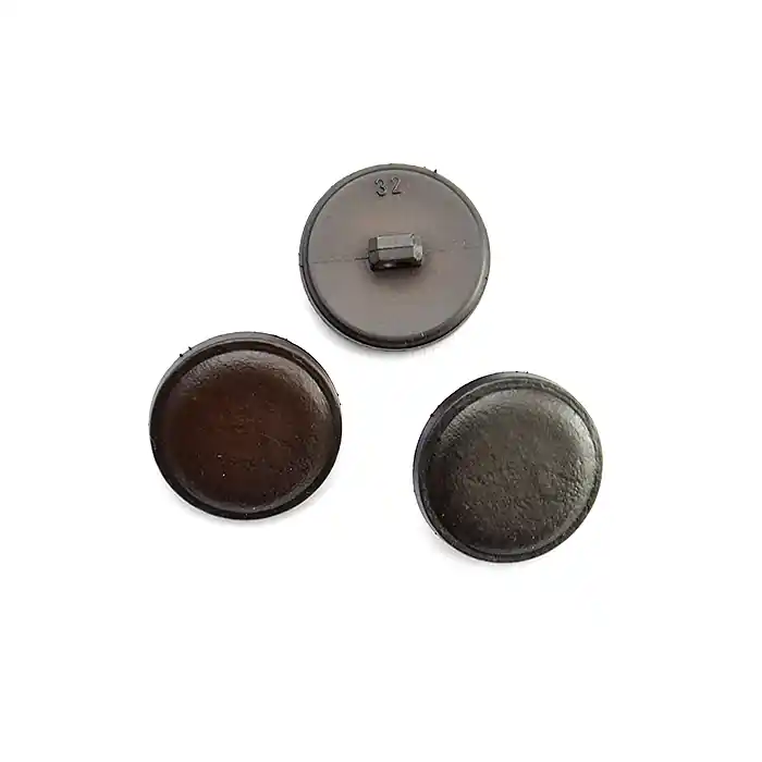 Geld-Zurück-Garantie Knopf, für Anzüge, braun, 20mm, 15952-0006