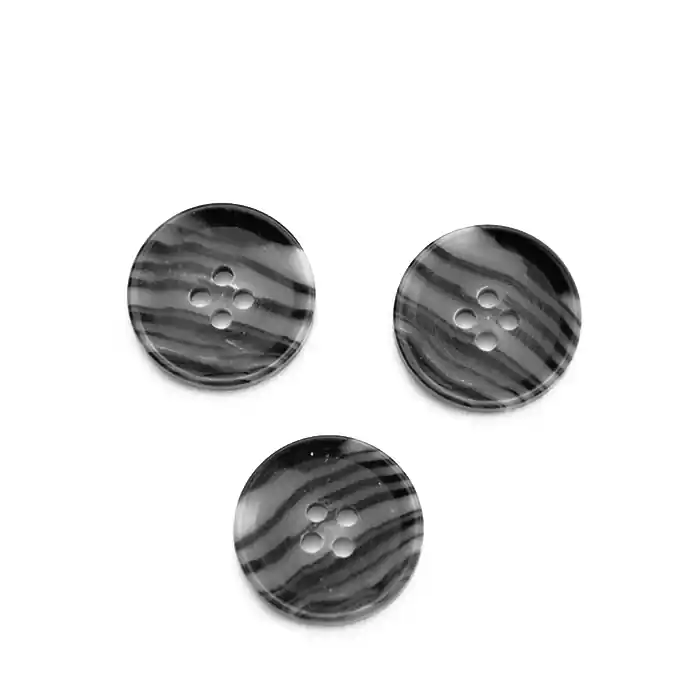 Knopf, für Anzüge, Herren, schwarz, 20mm, 15952-0020 Top-Preis