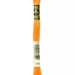 DMC Stickgarn Mouliné Spécial 741 Kostenloser Rückversand