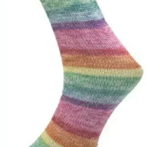 Schnäppchen Lungauer Sockenwolle 4f - Regenbogen 48-71
