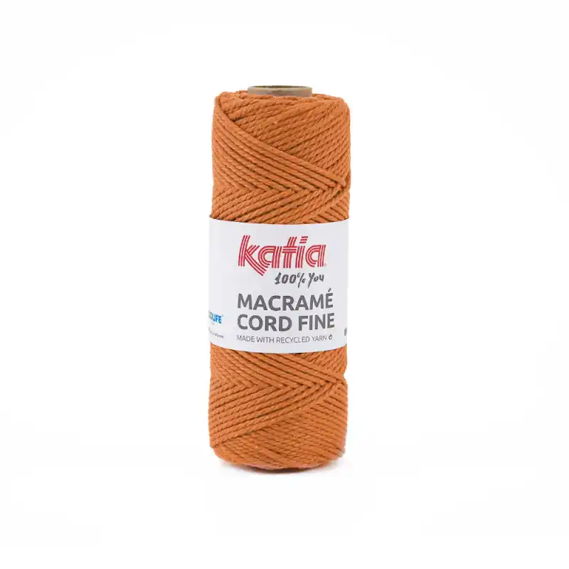Macramé Cord Fine – 209 Pastellorange Zertifiziert