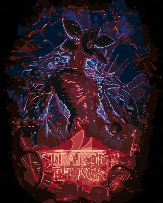 Echt Diamond painting – STRANGER THINGS – DEMOGORGON