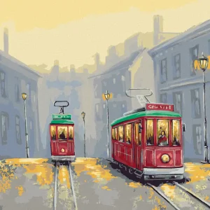 Nur Heute Diamond painting - ALTE STRASSENBAHNEN