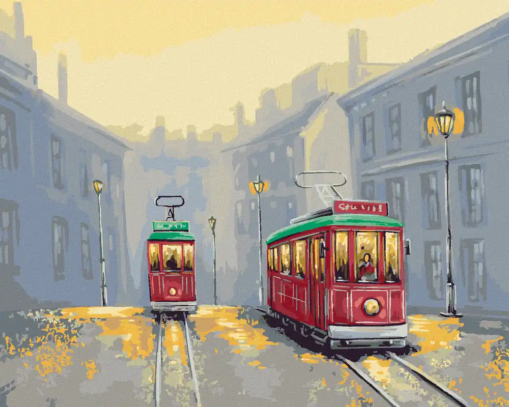 Nur Heute Diamond painting – ALTE STRASSENBAHNEN