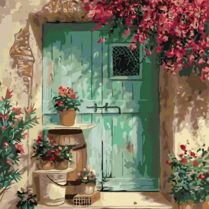 Kracherpreis Diamond painting - ALTE TÜREN IN GRIECHENLAND