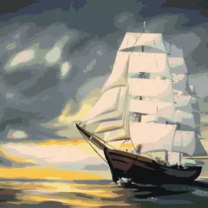 Neu Im Sortiment Diamond painting - SCHWIMMENDES BOOT (D. RUSTY RUST)