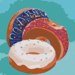Jetzt Bestellen Diamond painting - GEFÜLLTE DONUTS (MYROSLAVA VOLOSCHUK)