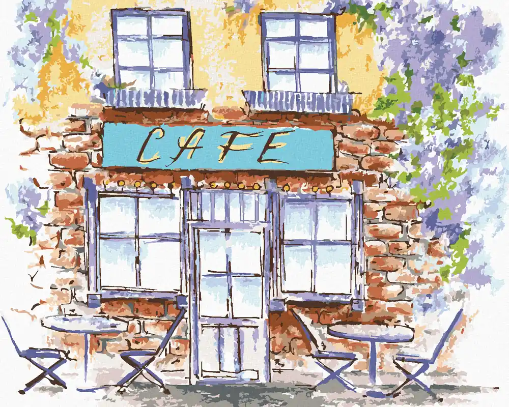 Diamond painting – EIN ALTES CAFÉ IN DER PROVENCE Beliebt
