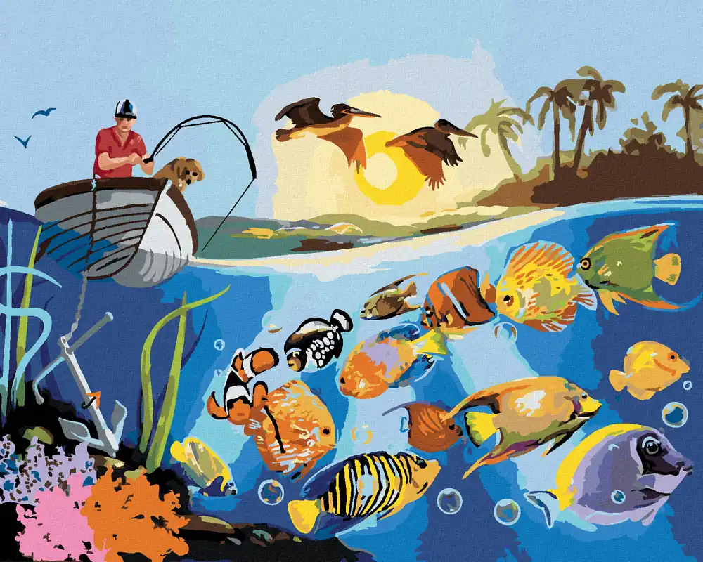 Diamond painting – UNTERWASSERWELT (D. RUSTY RUST) Markenprodukt