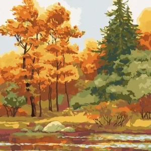 Diamond painting - HERBSTWALD AM SEE Meistverkauft