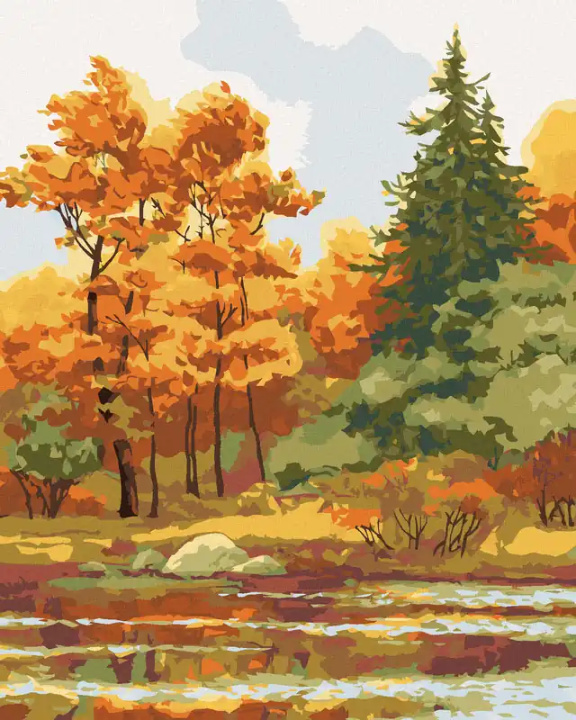 Diamond painting – HERBSTWALD AM SEE Meistverkauft