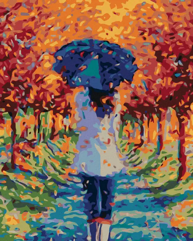 Angebot Diamond painting – HERBSTSPAZIERGANG IN DER ALLEE
